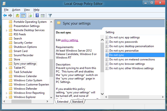 Local Group Policy Editor Sync